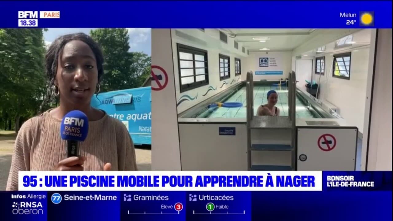 Val-d'Oise: Une Piscine Mobile Pour Apprendre à Nager