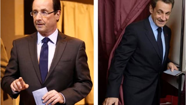 L'institut Ipsos donne François Hollande à 28,4% des voix au premier tour de l'élection présidentielle en France, devant Nicolas Sarkozy qui, dans son estimation pour France Télévisions, Radio France, crédite Nicolas Sarkozy de 25,5%. La présidente du Fro