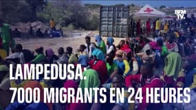  Lampedusa: 7000 migrants en 24 heures 