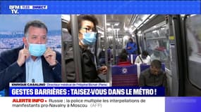 Gestes barrières : il faut désormais se taire dans le métro - 23/01