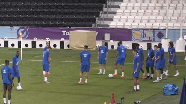 Les Bleus à l'entraînement