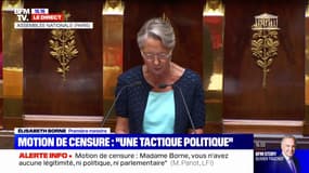"Vous n'avez pas de majorité stable", lance Élisabeth Borne aux députés de la Nupes