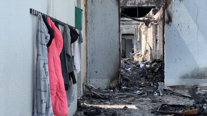 Une école brûlée à La Verrière