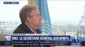 Sur BFMTV, le secrétaire général de l'ONU se dit "inquiet" du manque de confiance entre les États