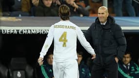 Sergio Ramos et Zinedine Zidane