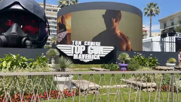 La croisette s'est mise aux couleurs de Top Gun Maverick pour le Festival de Cannes. 