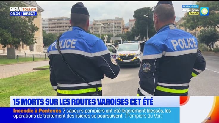 15 morts sur les routes varoises cet été : la police renforce les contrôles 
