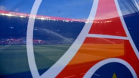 Le logo du PSG au Parc des Princes (illustration)