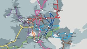 L'Europe veut organiser le réseau de transport européen autour de neuf corridors qui combineront chacun au moins trois mode de transports.