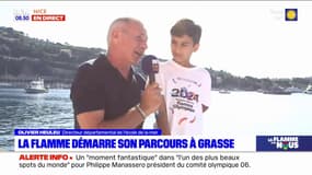Villefranche-sur-Mer: émotion à l'arrivée de la flamme olympique