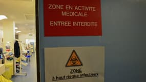 Zone réservée aux patients atteints du coronavirus (illustration)