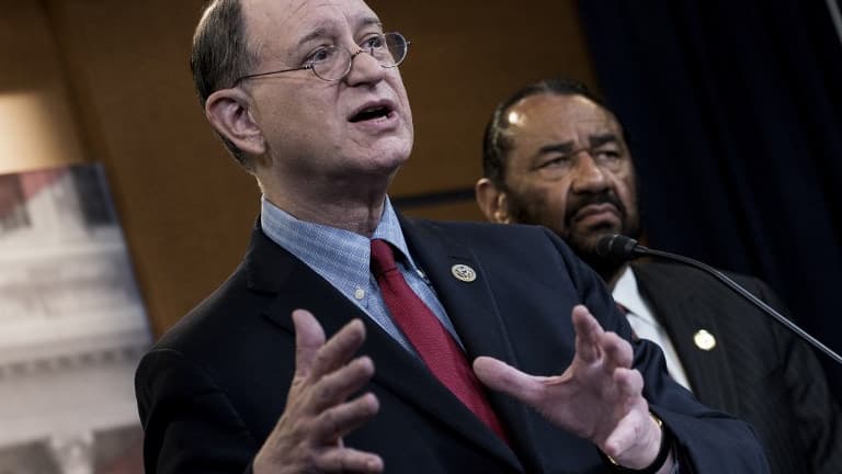 Brad Sherman, élu californien à la Chambre des représentants lors d'une conférence de presse à Washington en juin 2017.