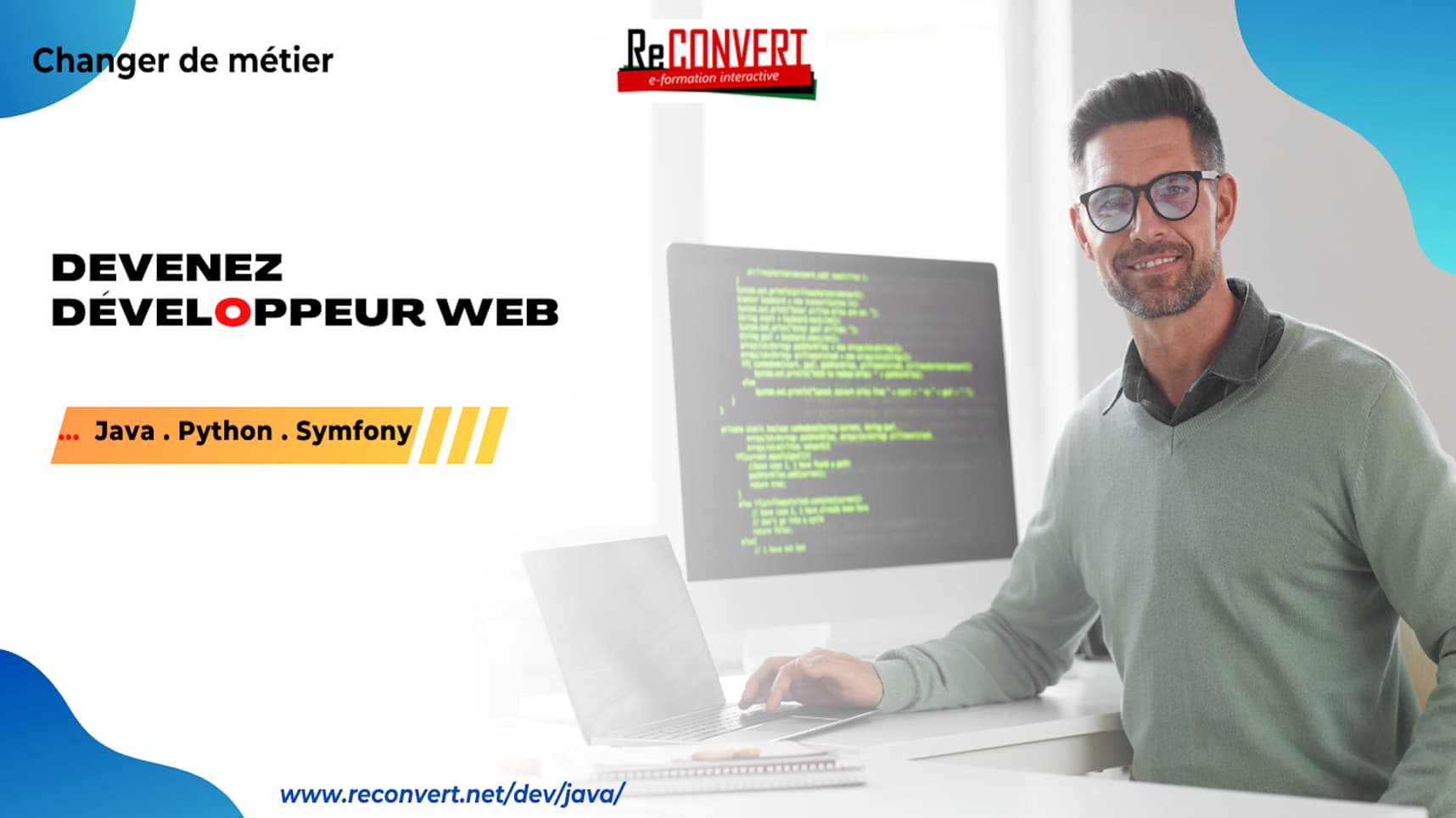 Reconvert vous forme à la reconversion et vous permet d'effectuer un changement de métier en étant accompagné Reconvert vous forme à la reconversion et vous permet d'effectuer un changement de métier en étant accompagné