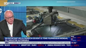 La dépendance du moteur thermique dans le chiffre d'affaires "correspondait à 25% en 2020, Faurecia tout seul. On sera à moins de 20% en janvier 2022", vise Patrick Koller, directeur général de Faurecia