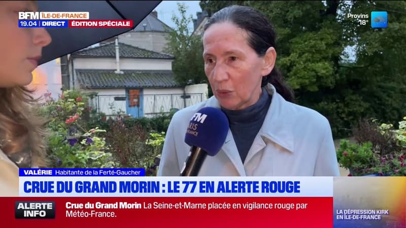 Crue du Grand Morin: le témoignage d'une habitante de la Ferté-Gaucher (1/1)