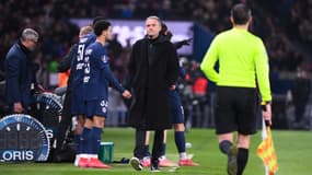Luis Enrique lors de PSG-Liverpool (0-1, Ligue des champions), le 5 mars 2025