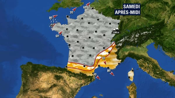 Le temps restera nuageux samedi après-midi.