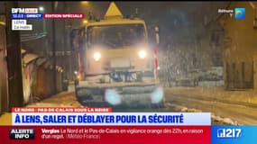 Lens: saler et déblayer la neige pour la sécurité des habitants