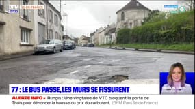Seine-et-Marne: à Carnetin, le bus passe et les murs se fissurent