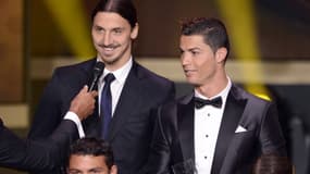 Zlatan Ibrahimovic et Cristiano Ronaldo, en 2014