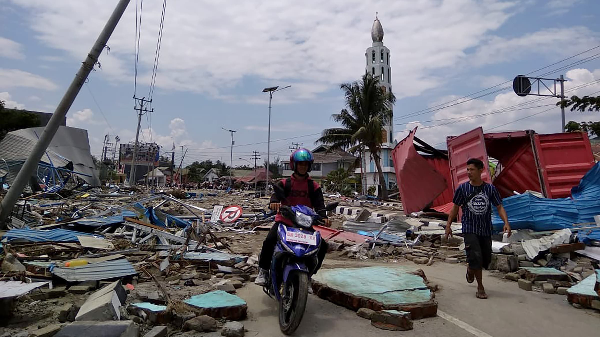 A Palu, le 29 septembre 2018. A Palu, le 29 septembre 2018.