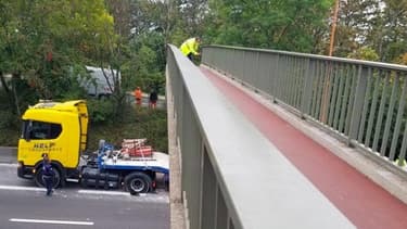 Un pont a été endommagé lors de l'accident