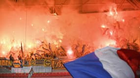 Les supporters de Brondby à Lyon