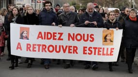 Les proches d'Estelle Mouzin lors d'une marche à Guermantes (Seine-et-Marne)
