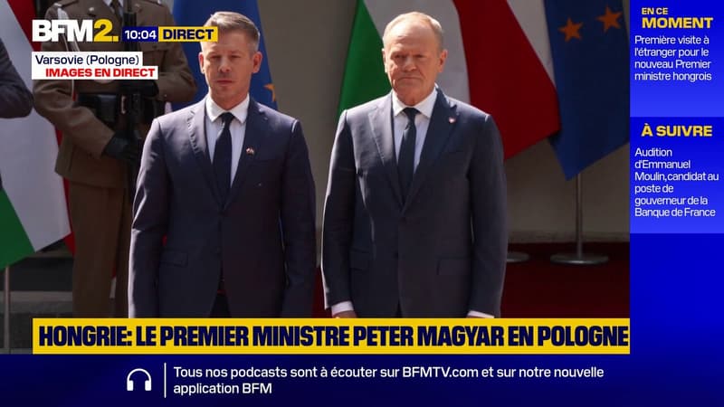 Hongrie : le Premier ministre Peter Magyar en Pologne pour son premier déplacement officiel à l'étranger