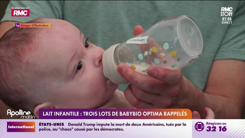 Lait infantile : Trois lots de Babybio optima rappelés