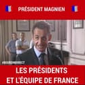 Les présidents de la République et l'équipe de France