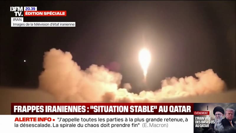 Bases américaines visées au Qatar et en Irak: la télévision d'État iranienne diffuse les images du tir des missiles