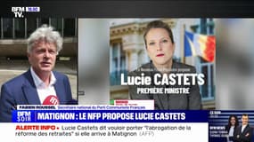 Lucie Castets, candidate du NFP à Matignon: "C'est maintenant qu'il faut une Première ministre, un nouveau gouvernement prêt à agir", affirme Fabien Roussel