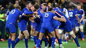 La joie des Bleus après leur exploit en Australie