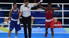 Sarah Ourahmoune et Nicola Adams