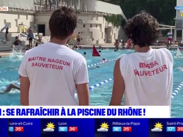"C'est très convivial": se rafraîchir à la piscine du Rhône à Lyon