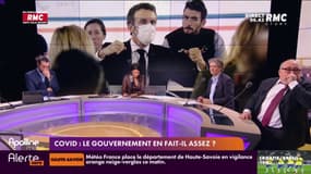 Le président a remis le masque en public hier