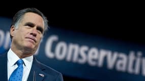 Le républicain Mitt Romney en pleine campagne, le 15 mars 2013.