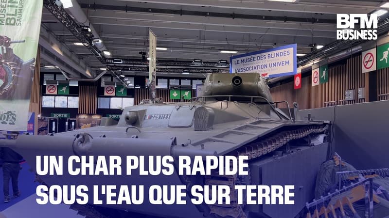 Un char très particulier exposé à Rétromobile