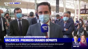 Jean-Baptiste Djebarri assure que "plus d'un million de voyageurs sont attendus ce week-end dans les gares françaises"