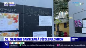 5e : du plomb dans l'eau à l'école Fulchiron