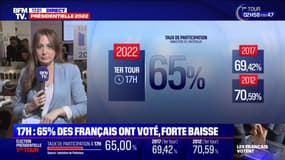 Présidentielle: la participation au premier tour s'élève à 65% à 17h