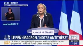 Meeting de Marine Le Pen à Nice - 27/04