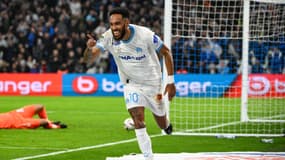 Pierre-Emerick Aubameyang, buteur avec l'OM face à Nantes, le 10 mars 2024.