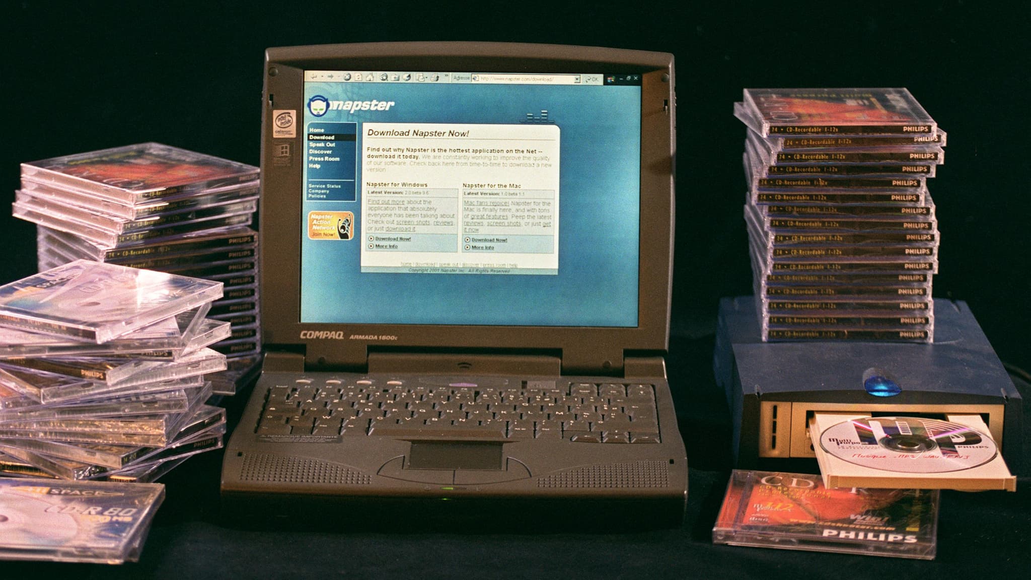 Napster à ses débuts Napster à ses débuts