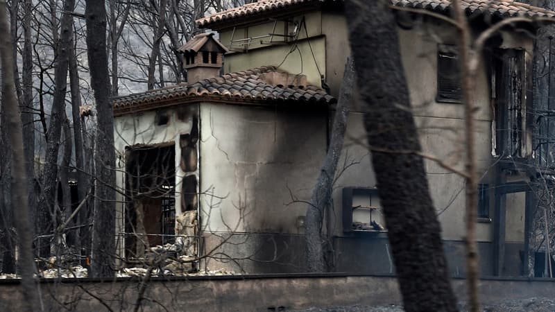 Maison brûlée à Monte Pinar
