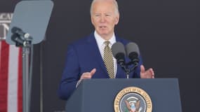 Le président Joe Biden s'adresse à la promotion 2024 lors des exercices de remise des diplômes à West Point le 25 mai 2024 à West Point, dans l'État de New York. 