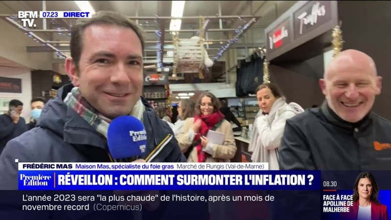 Réveillon: Cédric Faiche est allé à la rencontre d'un producteur de foie gras au marché de Rungis