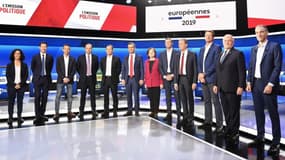 Les 12 candidats du débat organisé par France Télévision.