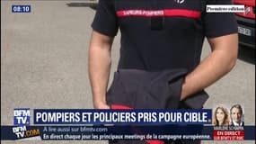 "J'ai pris de éclats de verres dans l'oeil gauche." Pompiers et policiers sont régulièrement pris pour cible